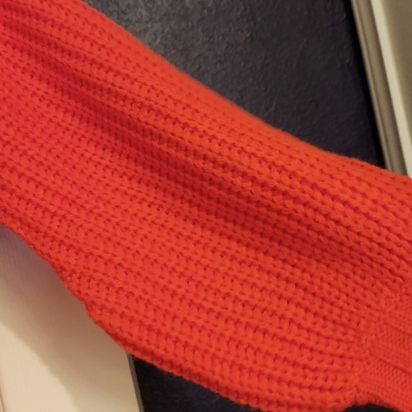 New Beautiful Orange Dropped Sleeve Shrug - Picture 4 of 7